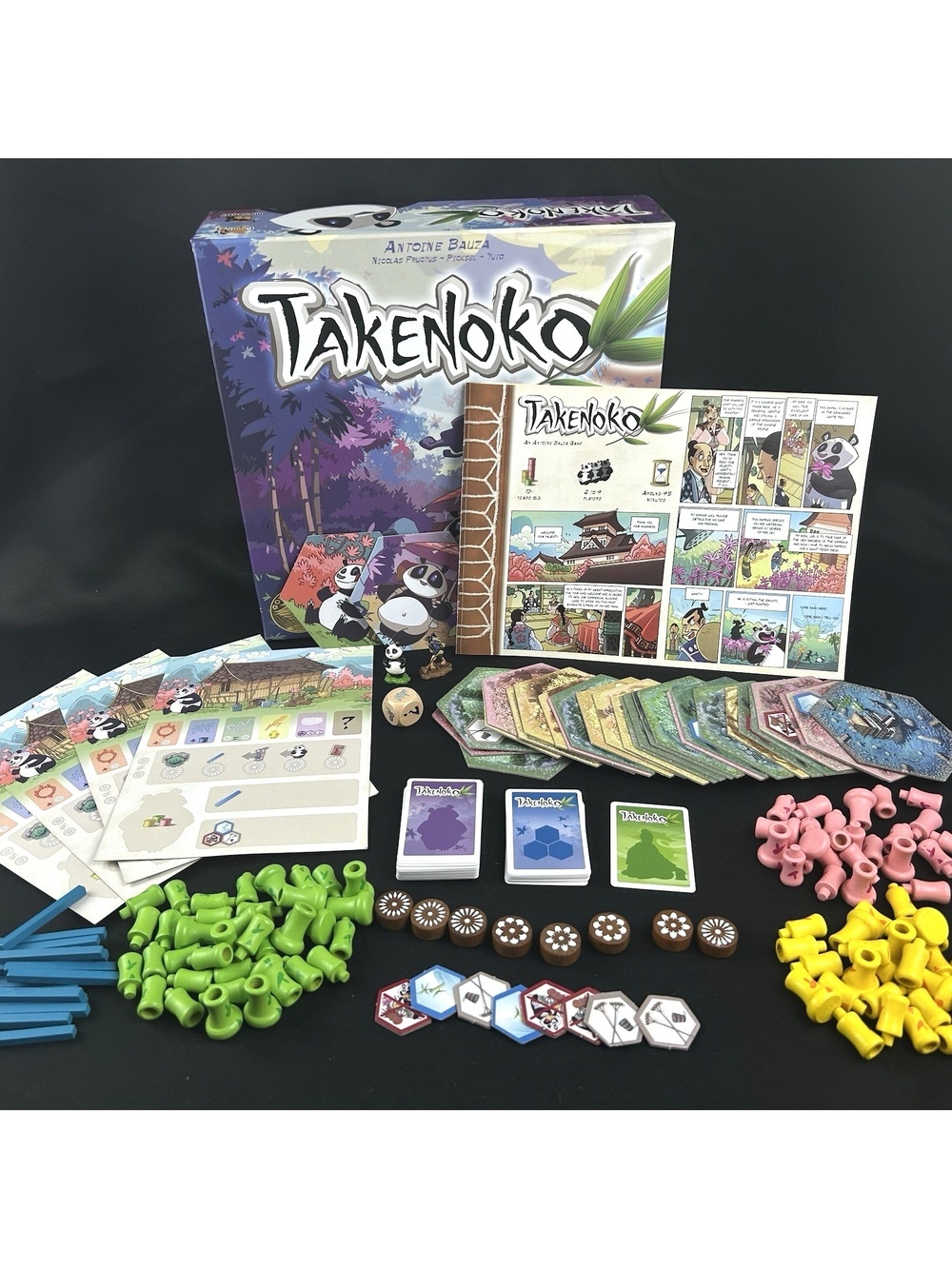 Bombyx Matagot Takenoko Family Game 100% Complete Panda Bamboo Sprout
